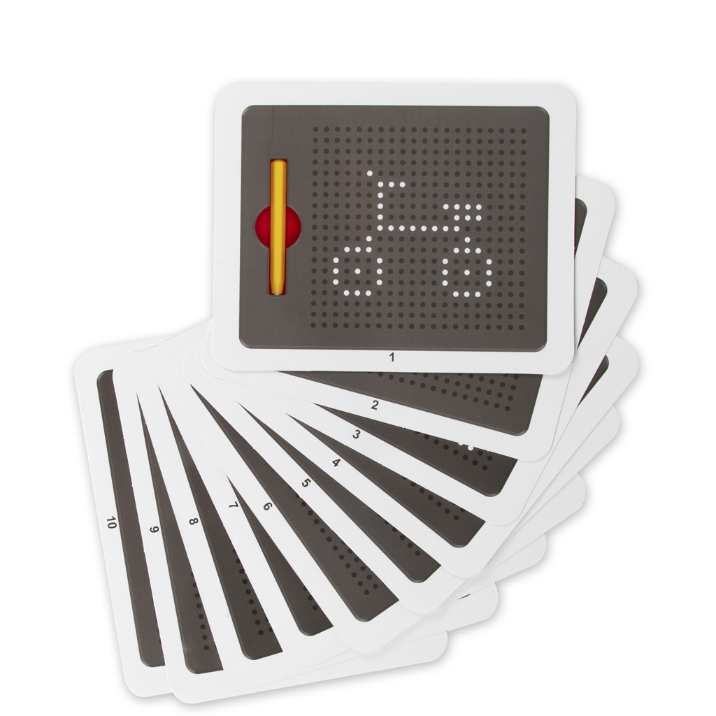 Magnetische Zeichentafel mit Kugeln und Stift. kép 5