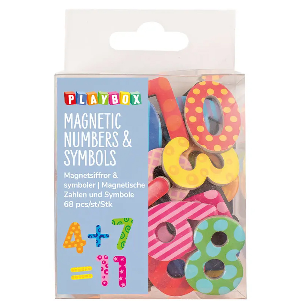 PlayBox: Magnetische Zahlen und Symbole, 68-teiliges Set