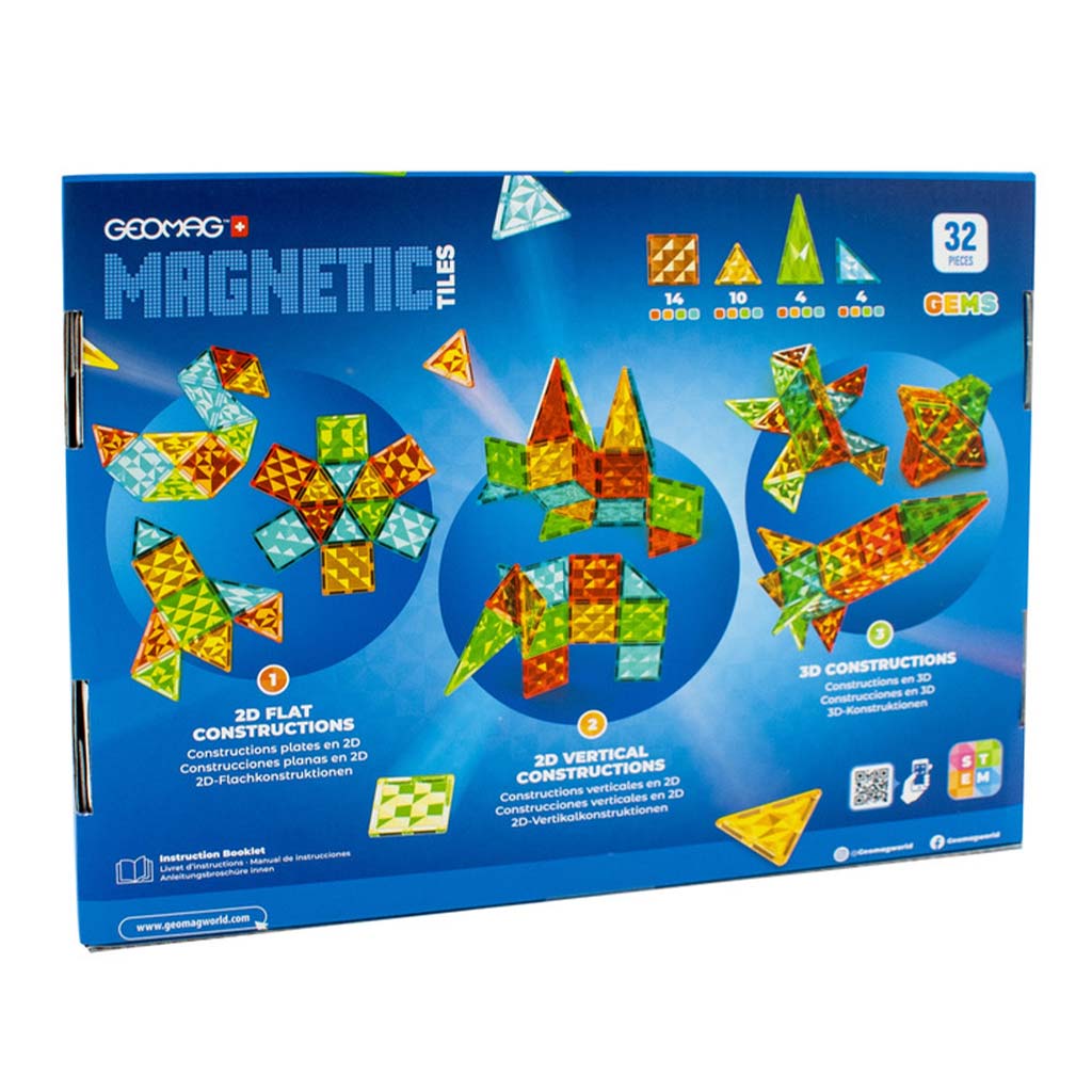 Geomag: Magnetische Platten Gems Rakete 32-teiliges Raketenset kép 2