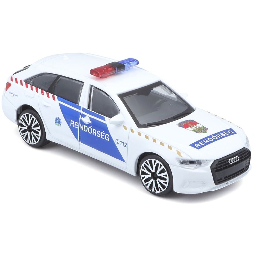 Bburago: Ungarisches Polizeiauto Audi A6 Avant 1:43 kép 2