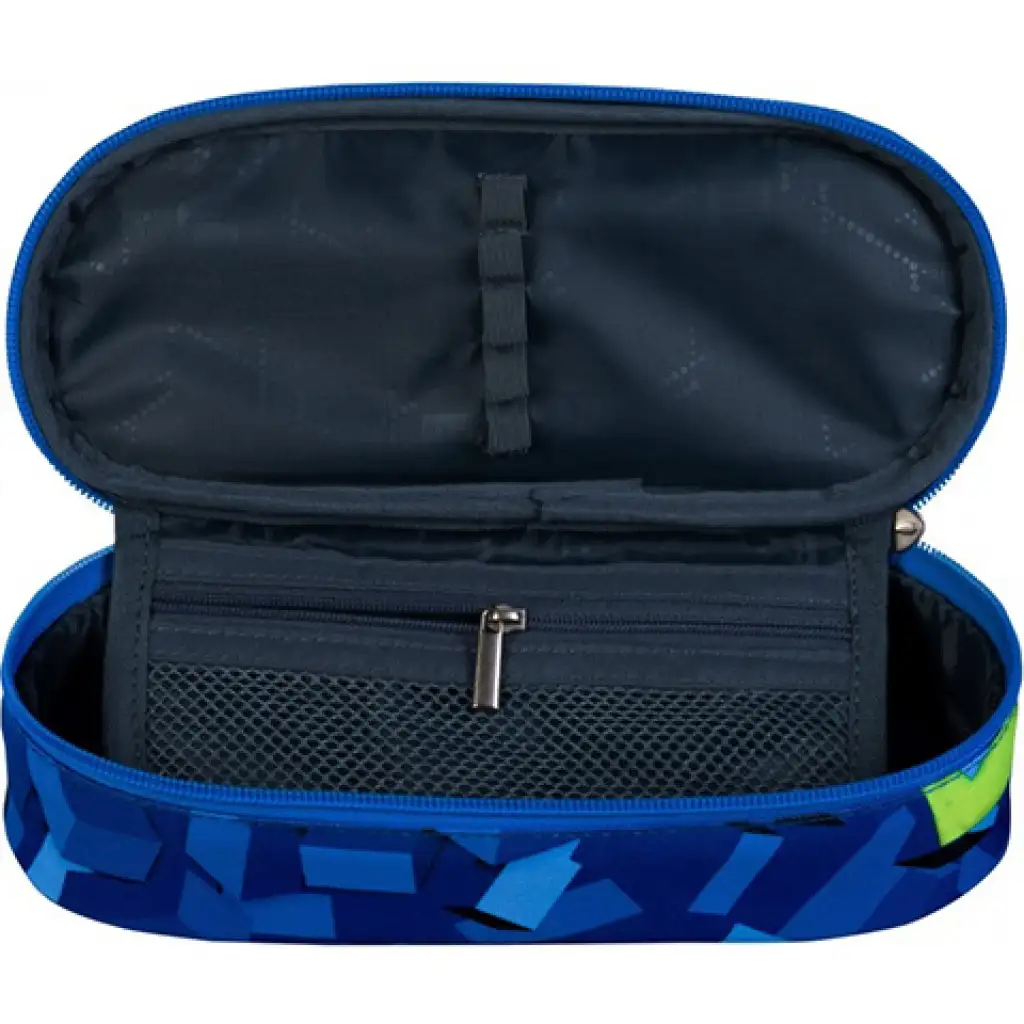 St.Right 3D Blocks Blau ovales Federmäppchen 23cm kép 2