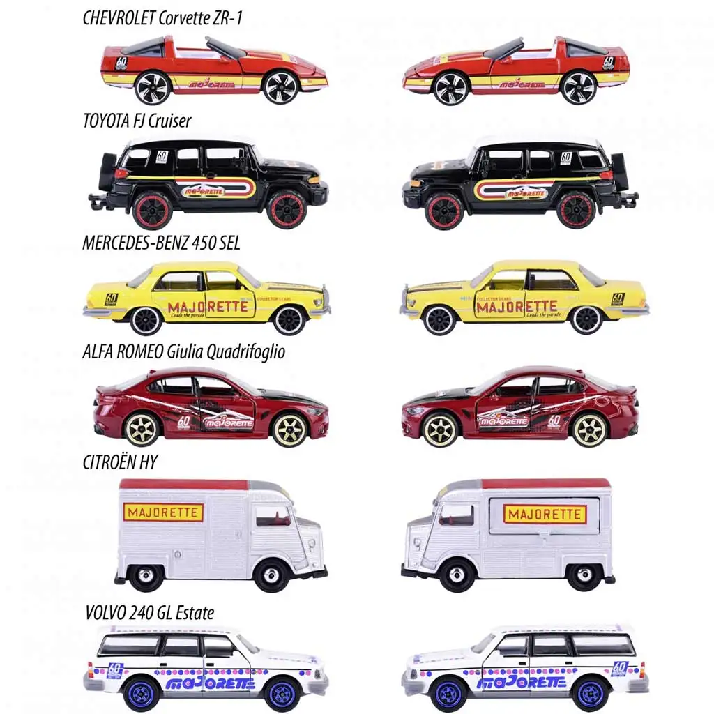 Majorette: 60. Jubiläum Metall Spielzeugauto 6 verschiedene 1 Stk kép 3