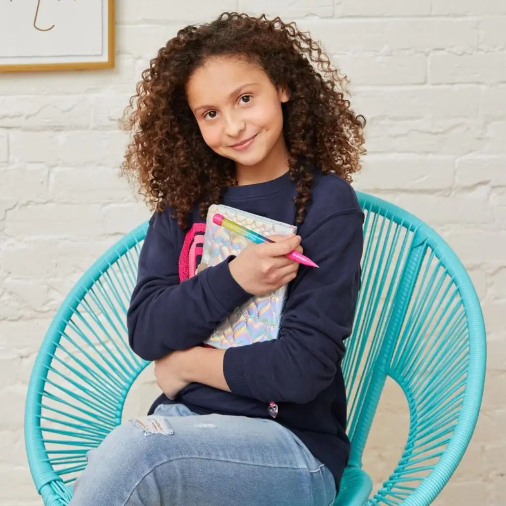 Make it Real: 3C4G abschließbares gestepptes Tagebuch mit Stift kép 2