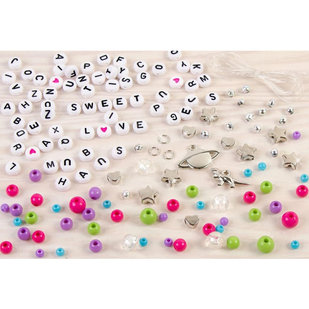 Make It Real: Charmante Armbänder - Buchstaben und Perlen kép 2