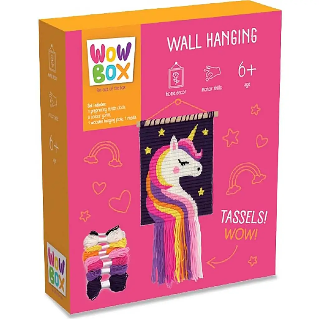 WowBox: Makramee Wandbehang - Einhorn