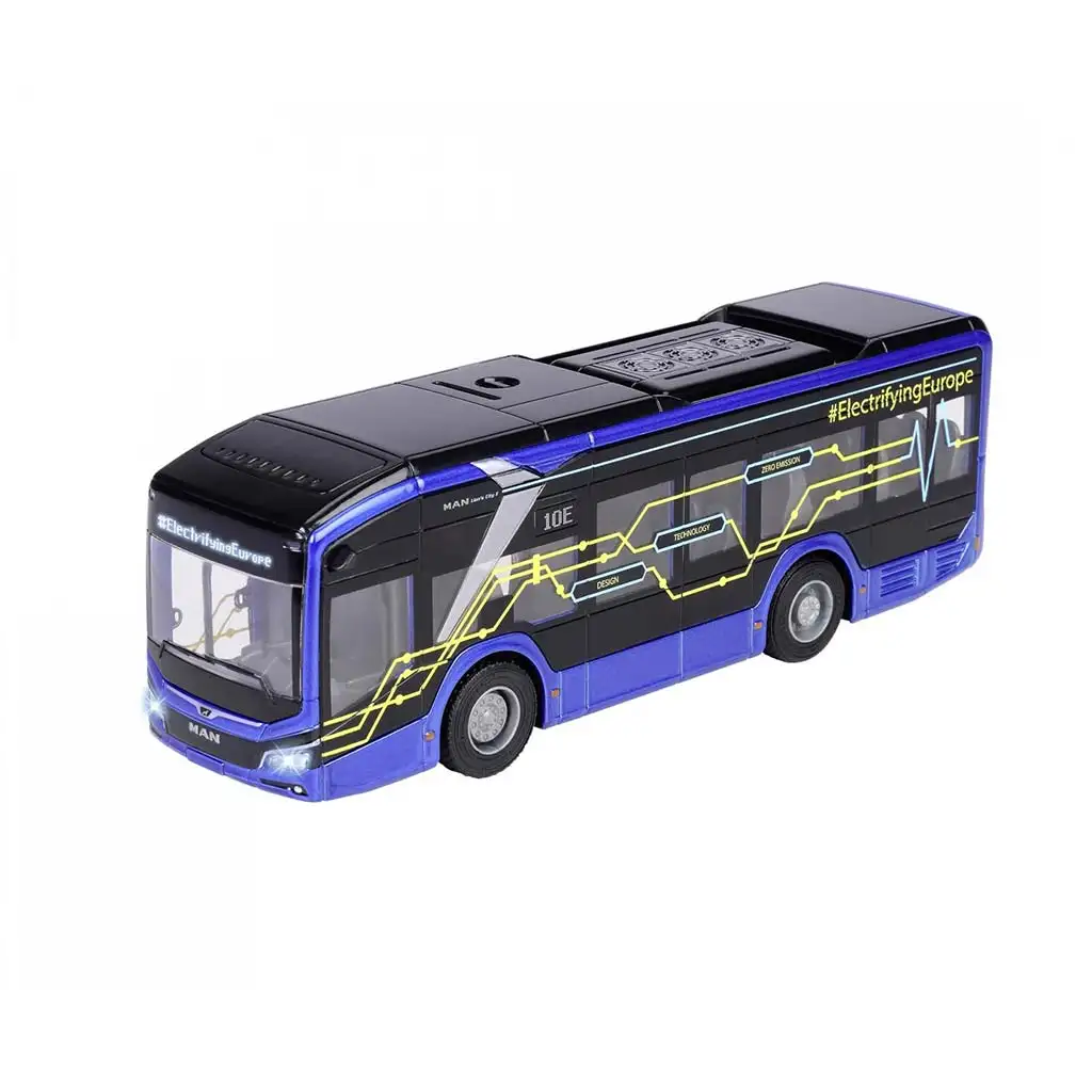 Majorette: MAN Lions City 10E Bus mit Licht und Sound - Simba Toys kép 2