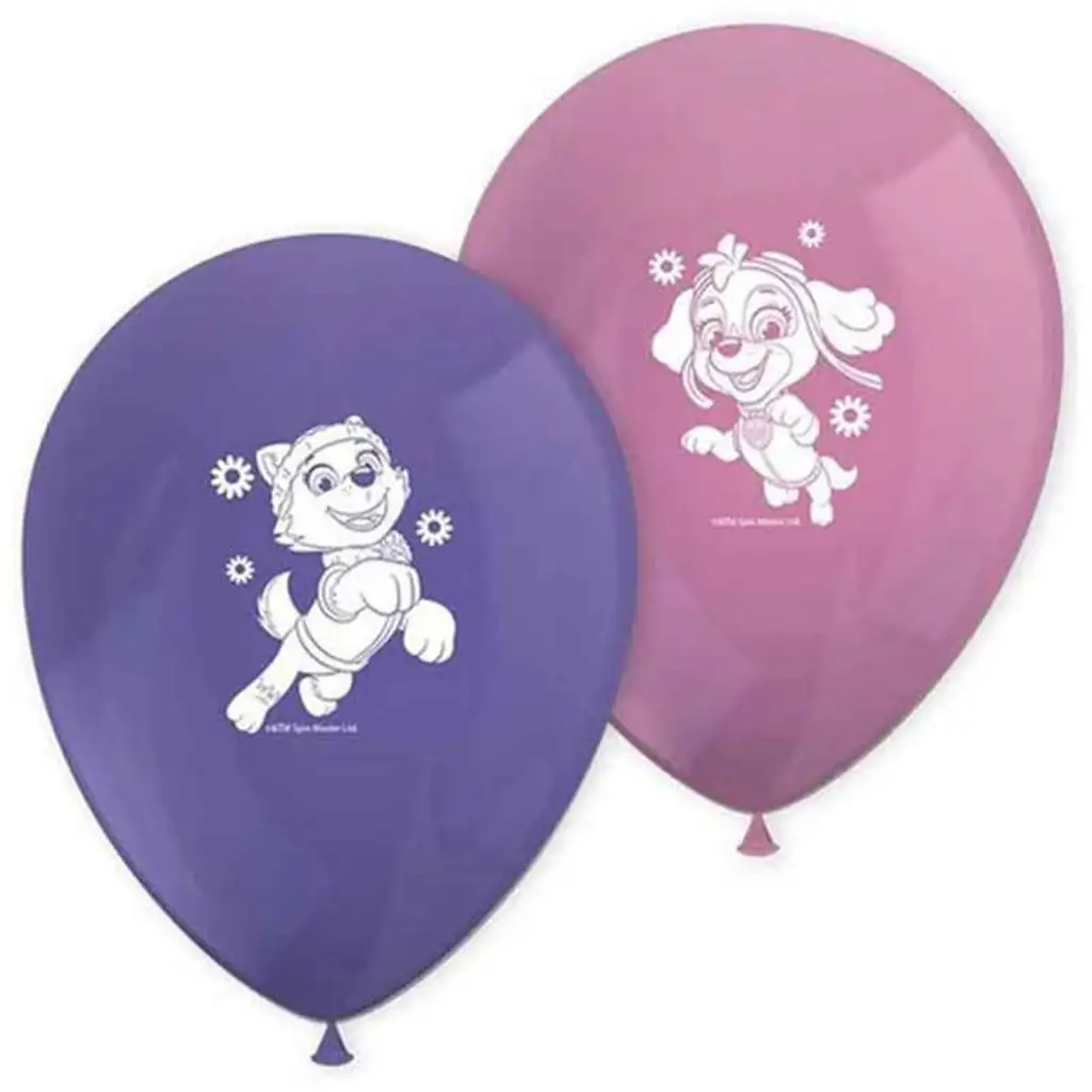 Paw Patrol Skye und Everest bedruckte Luftballons 8er-Set
