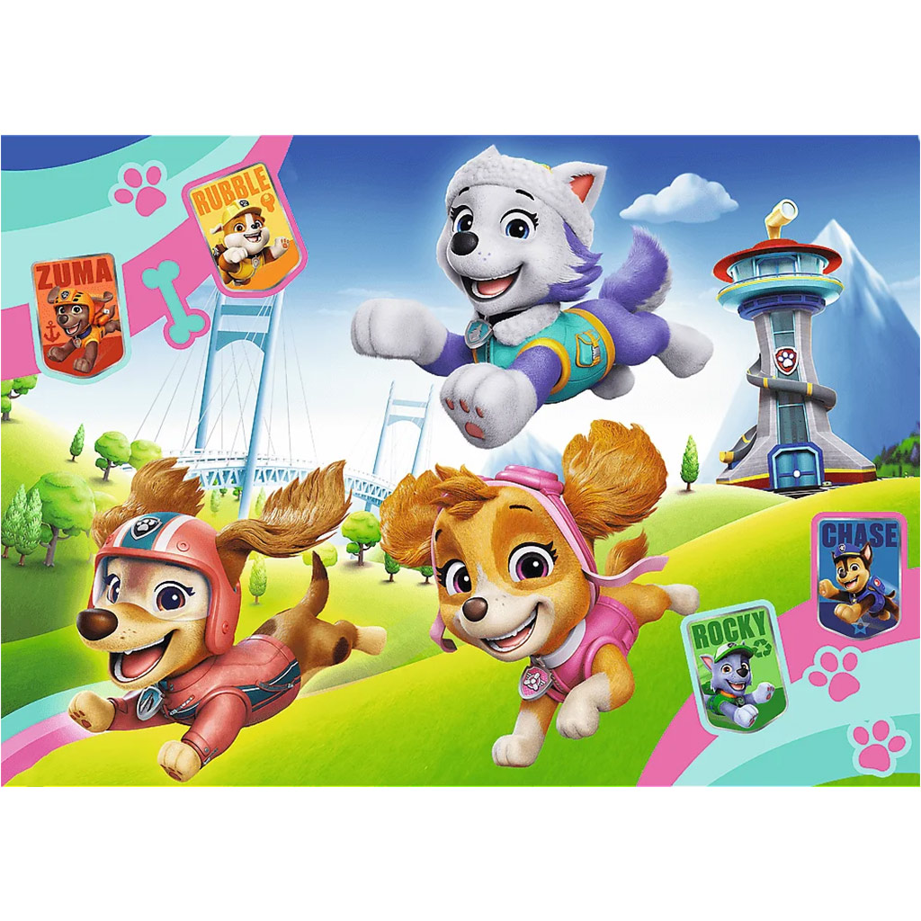 Paw Patrol 100-teiliges Glitzer-Puzzle - Trefl kép 2