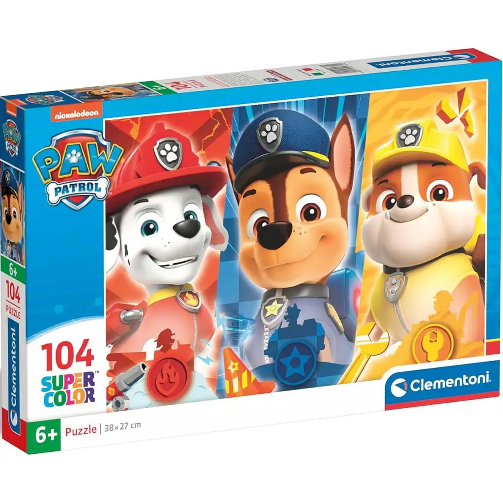 Paw Patrol 104-teiliges Supercolor Puzzle - Clementoni