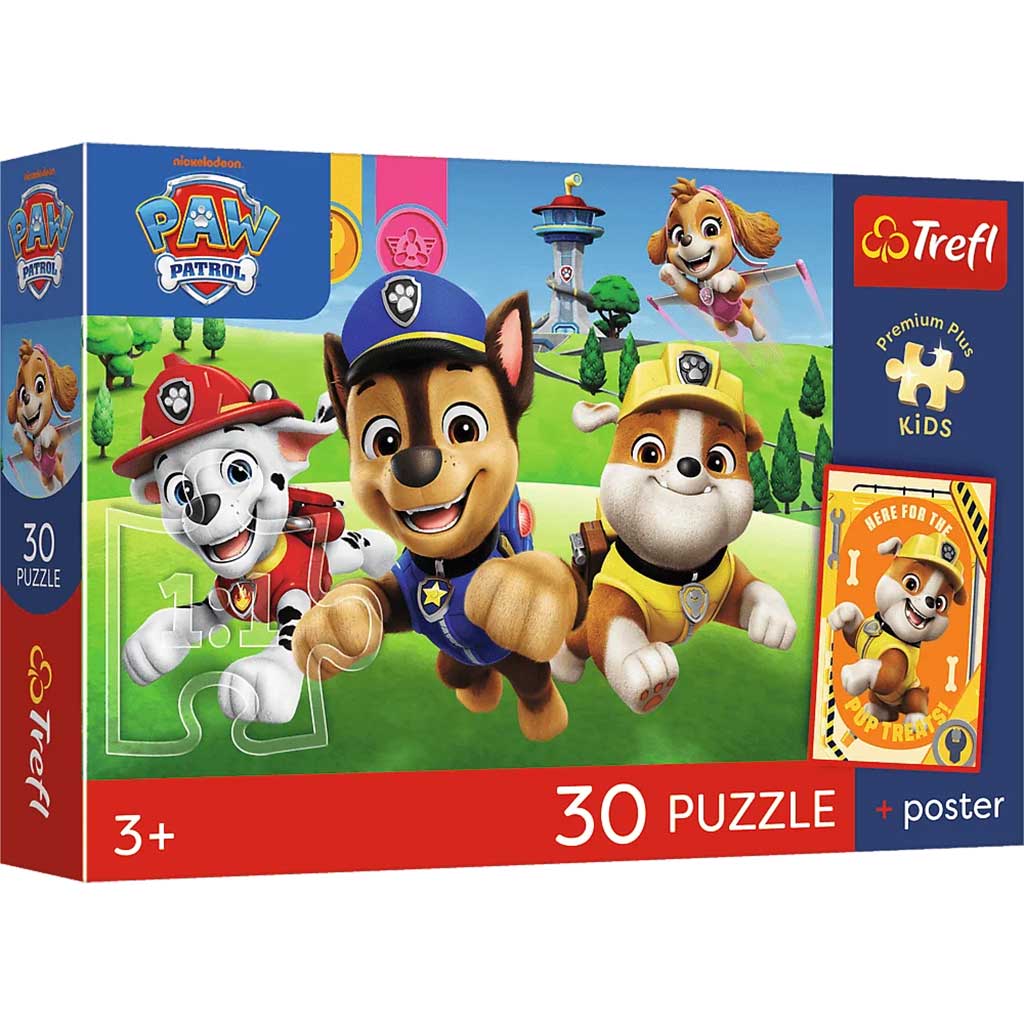 Mancs Őrjárat 30db-os prémium plusz kids puzzle poszterrel - Trefl kép 1