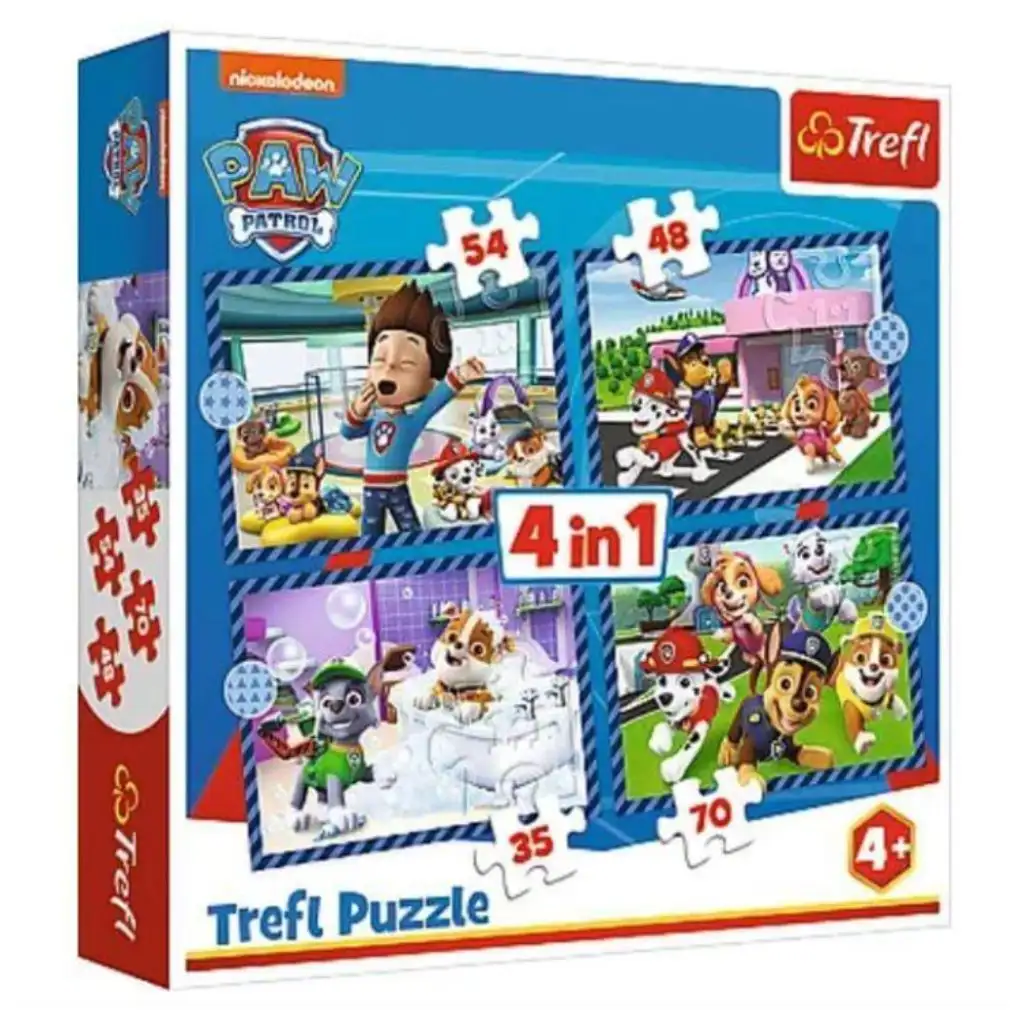 Paw Patrol 4-in-1 70-54-48-35-teiliges Puzzle - Trefl