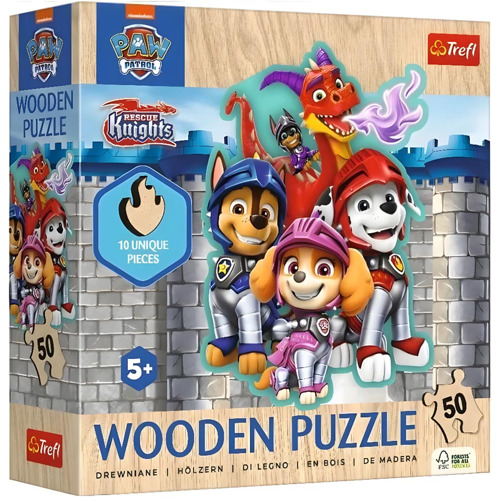 Paw Patrol 50-teiliges Holzpuzzle - Trefl