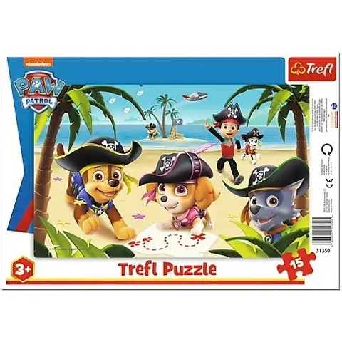 Paw Patrol: Freunde 15-teiliges Rahmenpuzzle - Trefl