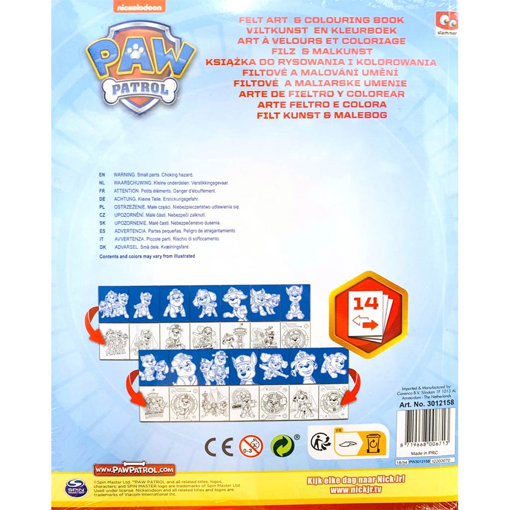 Canenco: Paw Patrol Filzkunst und Malbuch kép 2