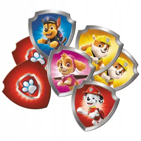 Paw Patrol Memo-Spiel mit schildförmigen Plättchen - Trefl kép 2