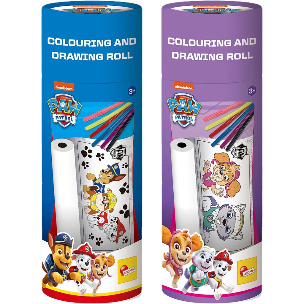 Paw Patrol Ausmalrolle verschiedene Sorten 1 Stück – Lisciani