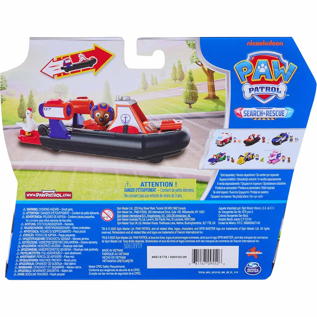 Paw Patrol: Search & Rescue Zuma Rückziehauto mit Figur – Spin Master kép 2