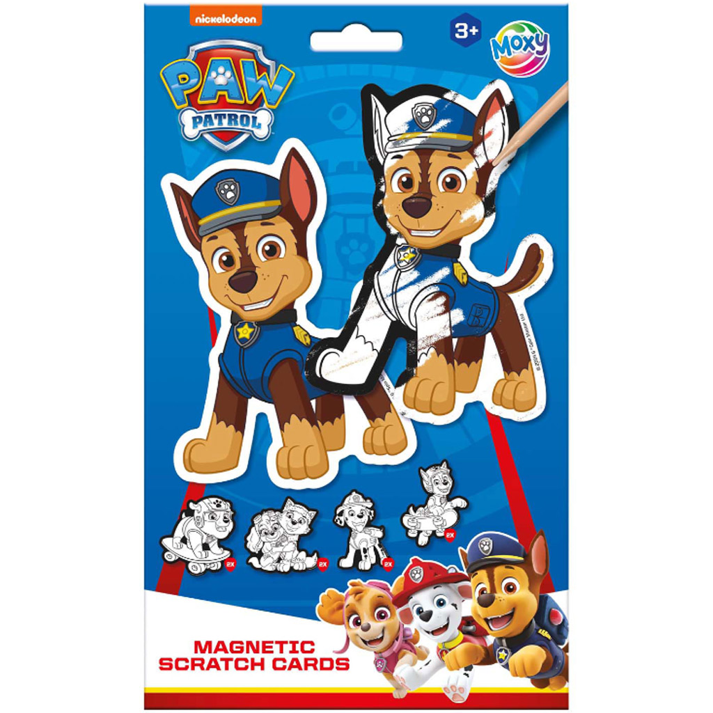 Paw Patrol Kratzbild Kühlschrankmagneten 10-teiliges Kreativset