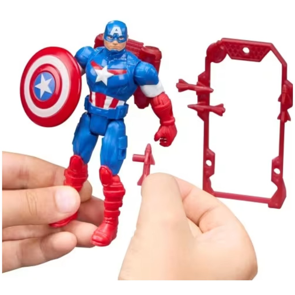 Marvel Avengers Action Verse Captain America-Figur – Hasbro kép 2