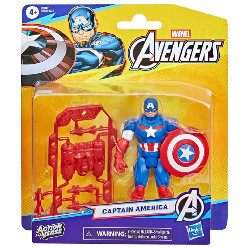 Marvel Avengers Action Verse Captain America-Figur – Hasbro