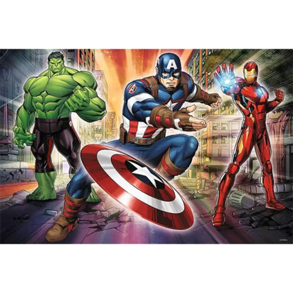 Marvel Avengers Trio 24-teiliges Maxi-Puzzle - Trefl kép 2