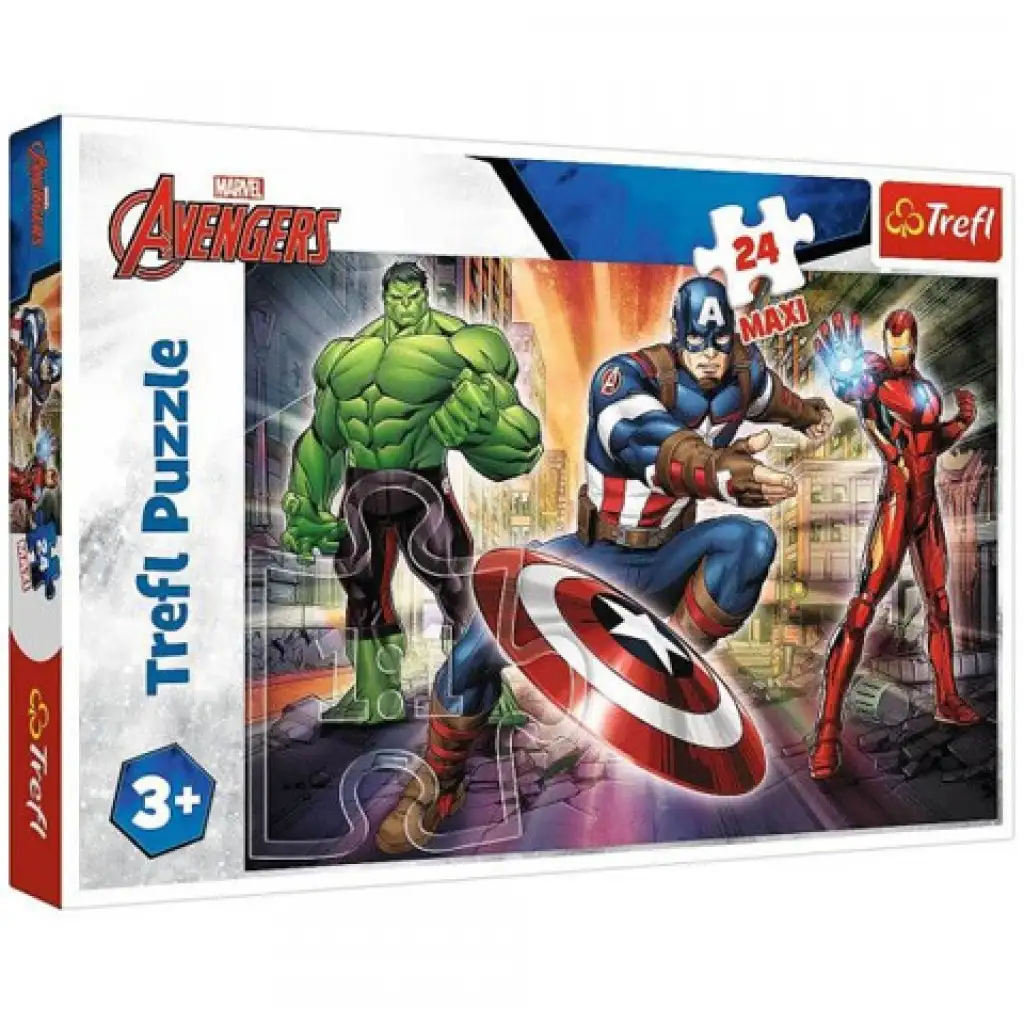 Marvel Avengers Trio 24-teiliges Maxi-Puzzle - Trefl kép 1