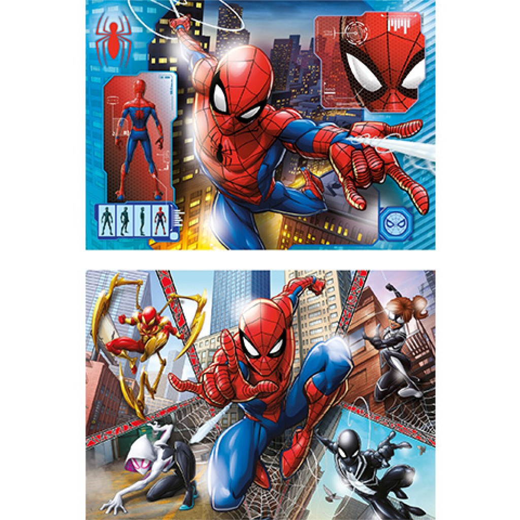 Marvel Spider-Man Supercolor 2-in-1 Puzzle 2x60 Teile - Clementoni kép 2