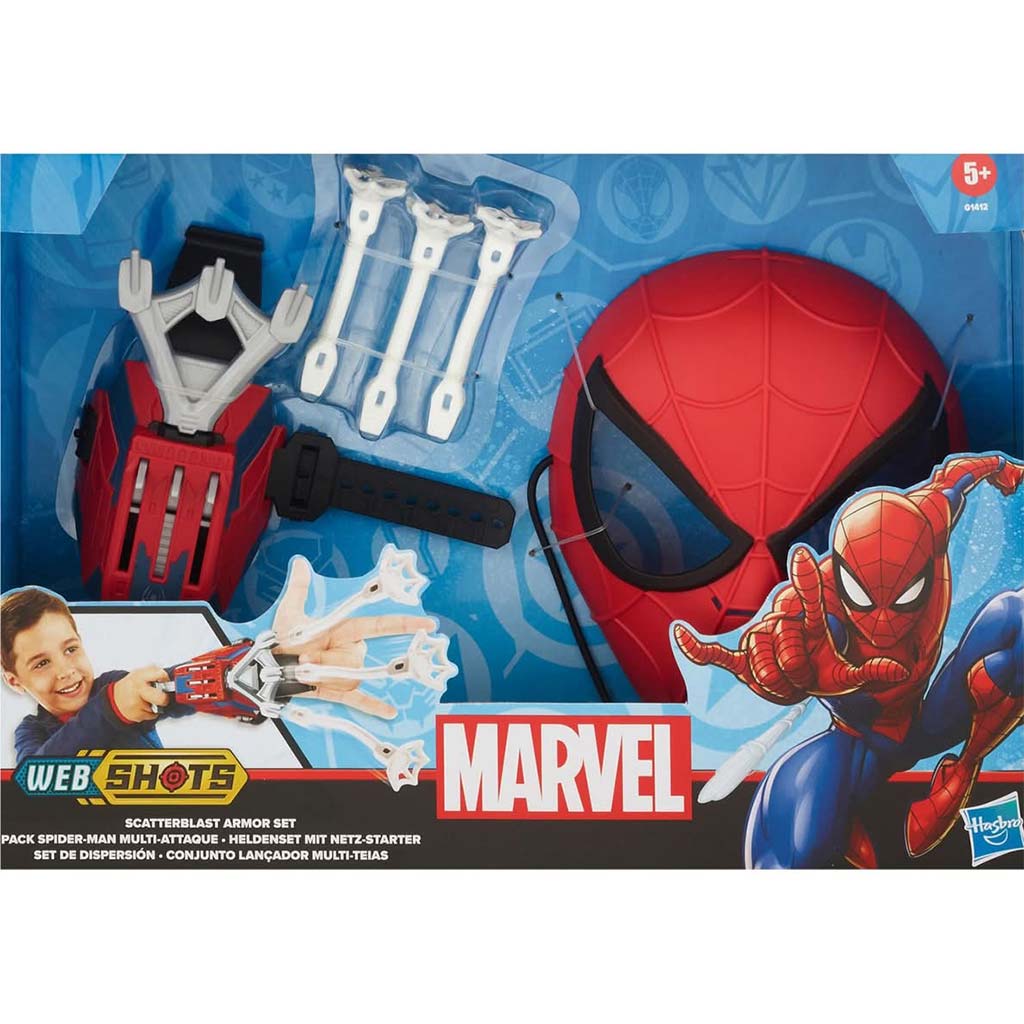 Marvel Spider-Man: Web Shots Scatterblast Armor Spielset - Hasbro