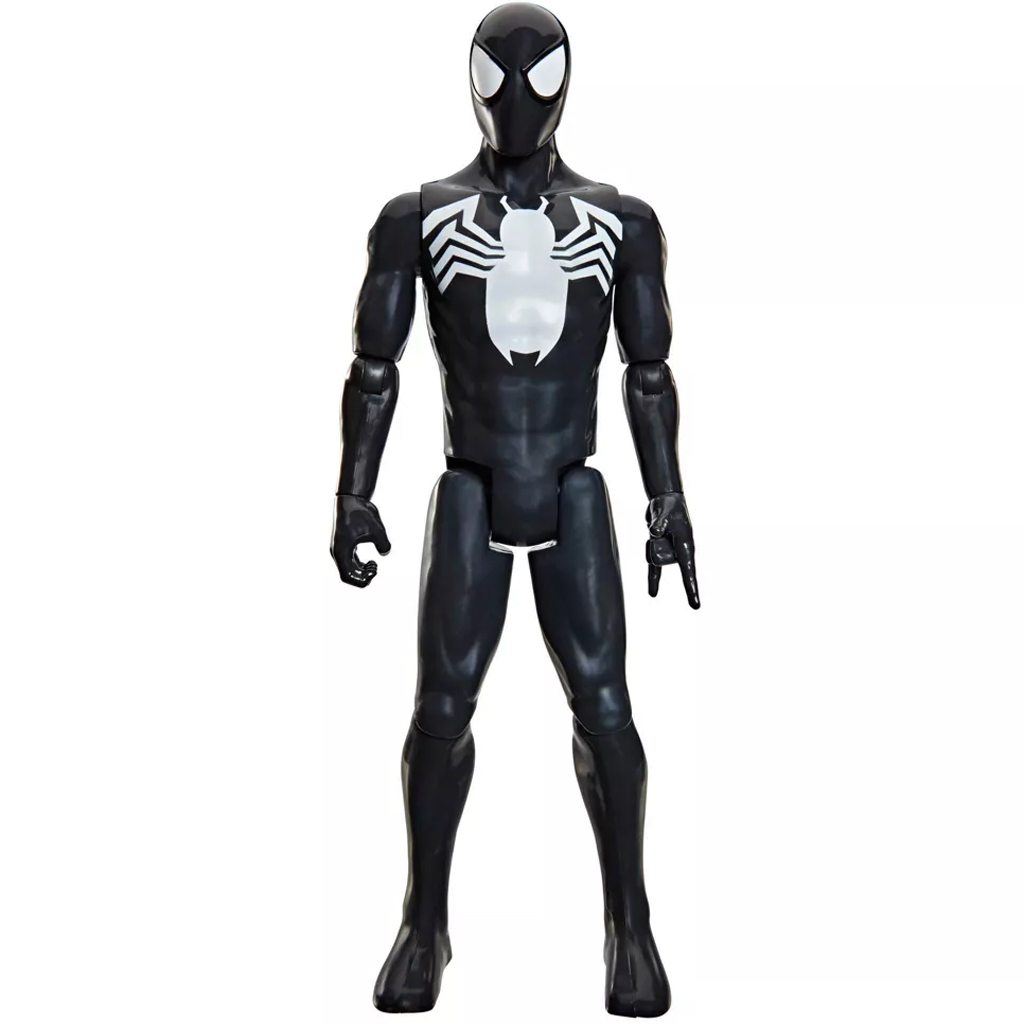 Marvel Avengers: Titan-Serie Black-Suit-Spider-Man-Figur, 30 cm - Hasbro kép 2