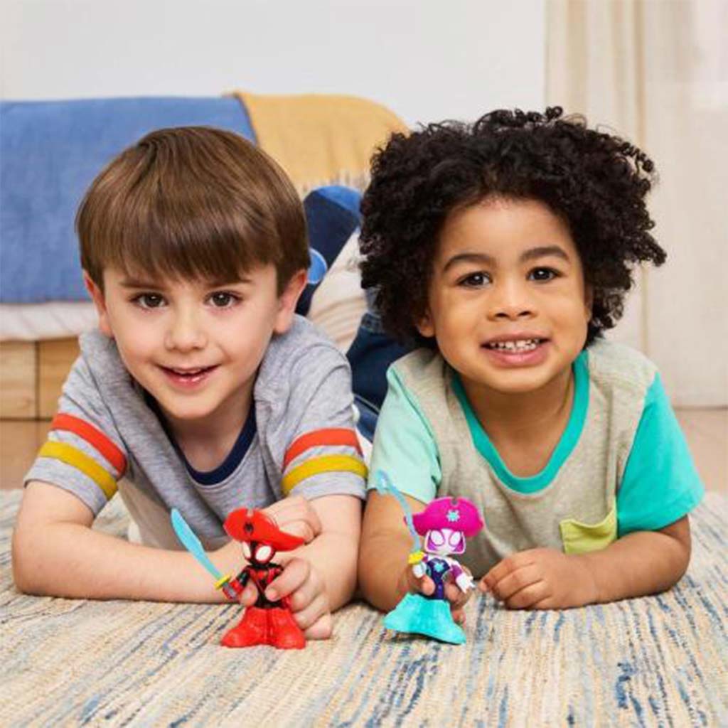 Póki und seine wundervollen Freunde: Water-Webs Pirat Ghost-Spider und Pirat Spin Spielset - Hasbro kép 3