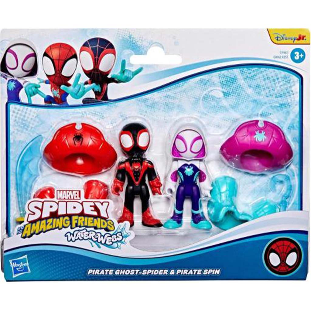 Póki und seine wundervollen Freunde: Water-Webs Pirat Ghost-Spider und Pirat Spin Spielset - Hasbro