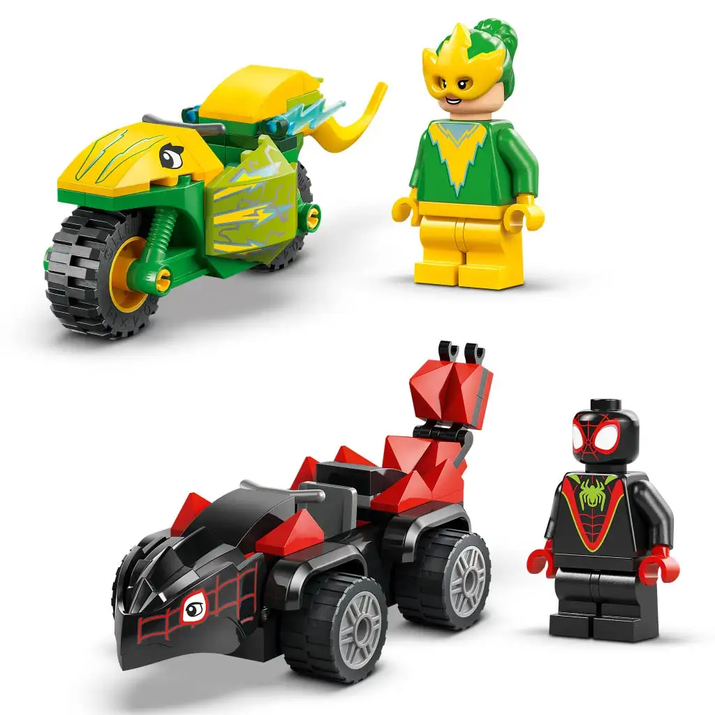 LEGO® Marvel: Spin und Electro - Verfolgung mit dem Dino-Fahrzeug (11198) kép 5