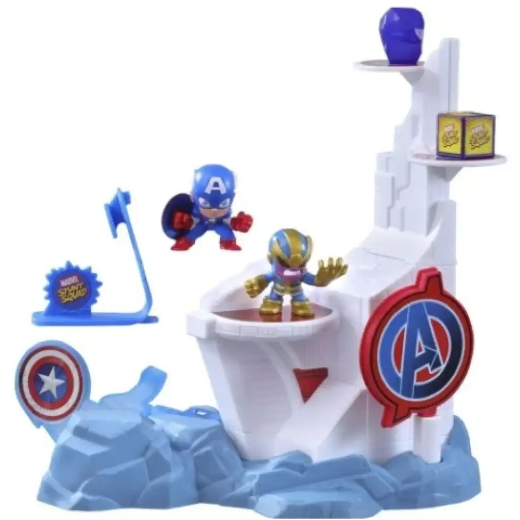 Marvel Stunt Squad: Amerika Kapitány vs. Thanos kilövőjáték szett - Hasbro kép 2