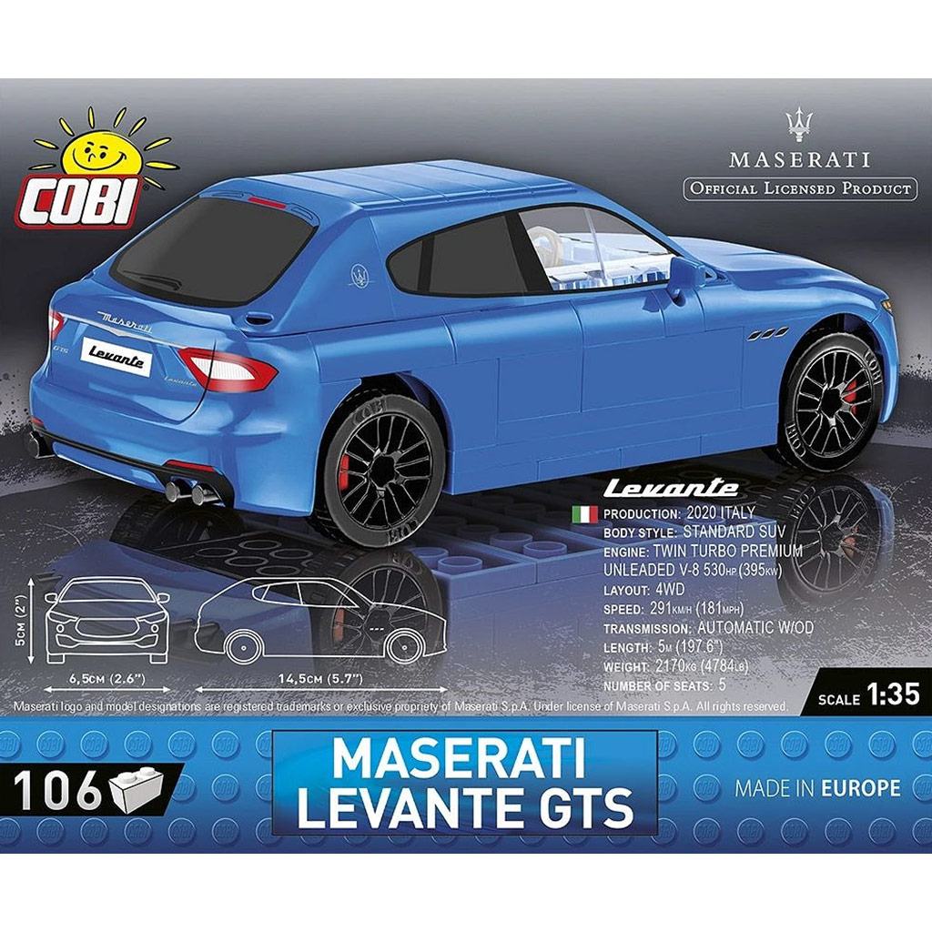 COBI: Maserati Levante GTS Sportwagen-Bausatz (24569) kép 4