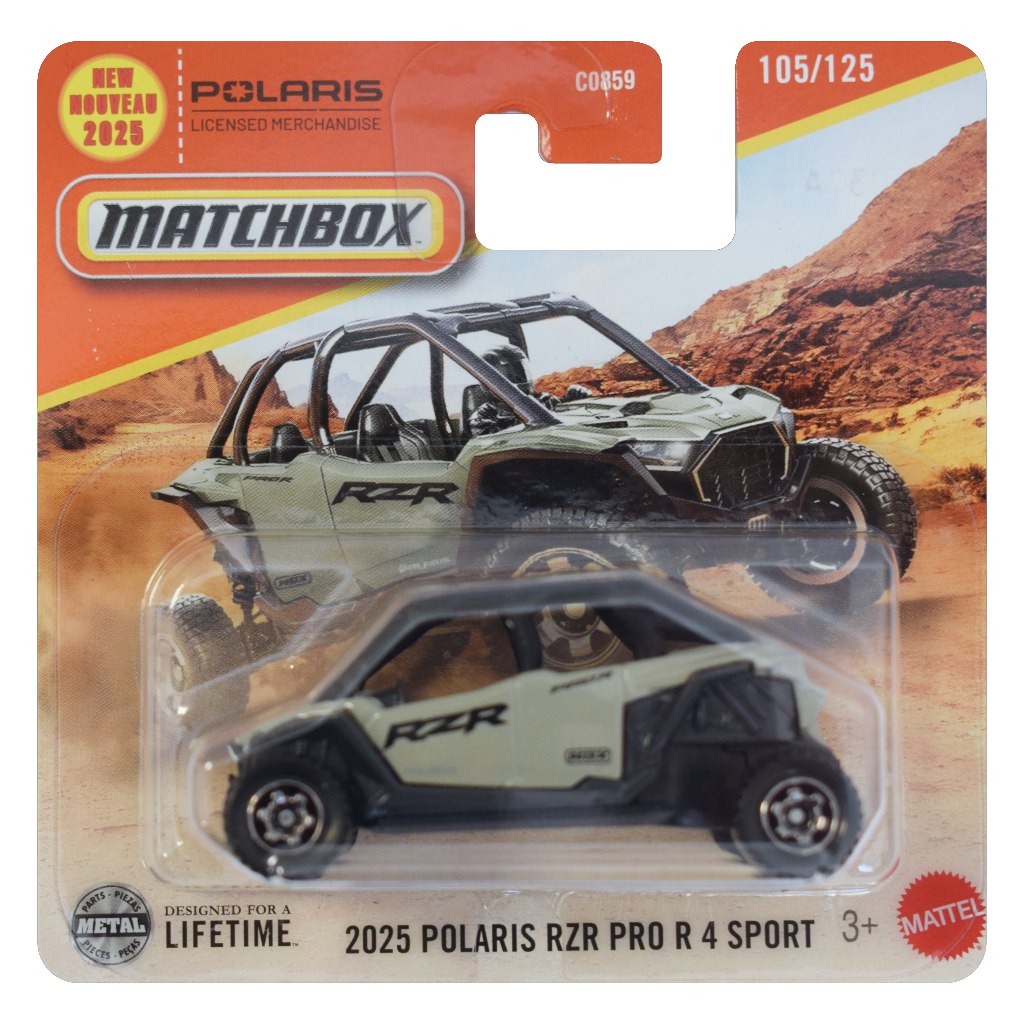 Matchbox: 2025 Polaris RZR Pro R 4 Sport Spielzeugauto 1/64 - Mattel