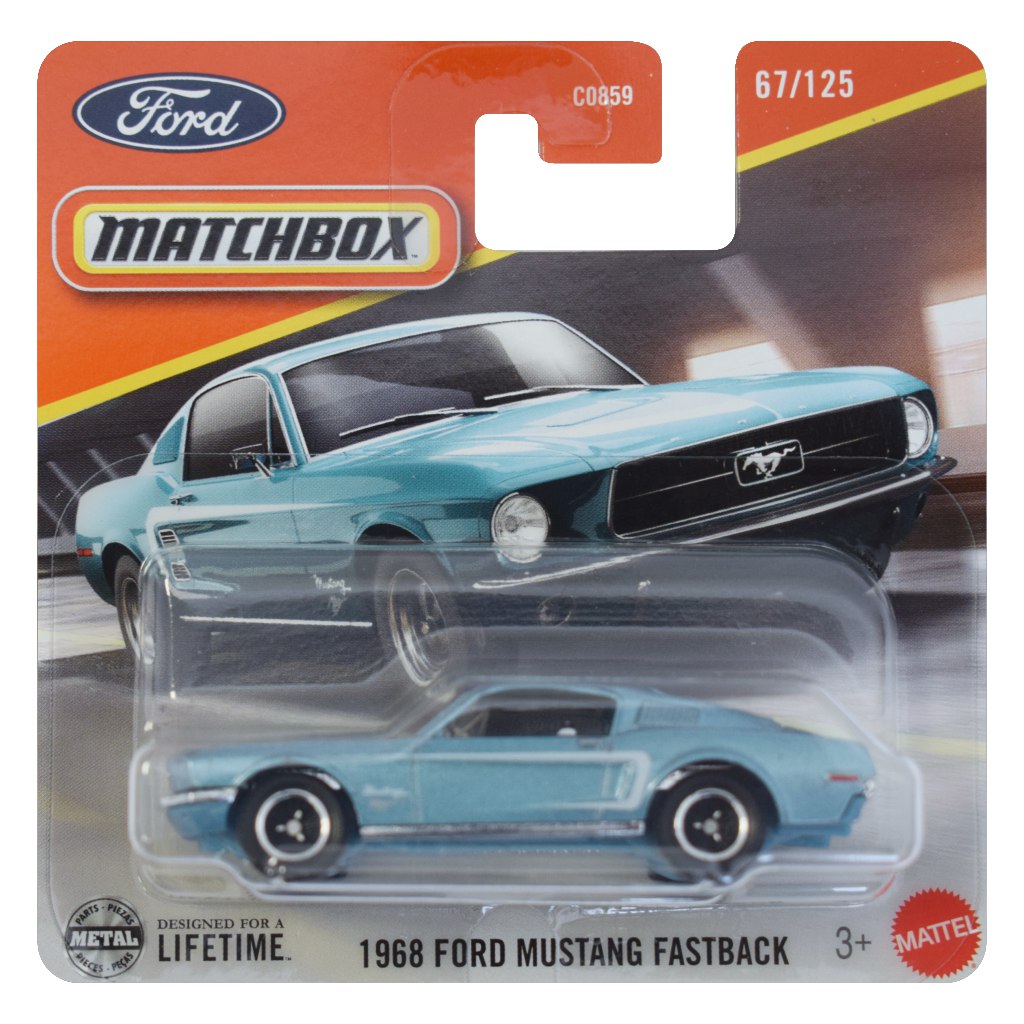 Matchbox: 1968 Ford Mustang Fastback Modellauto 1/64 - Mattel