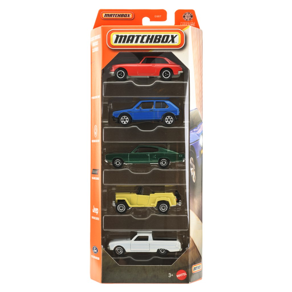 Matchbox: Classic Cruisers 5er-Set 1:64 - Mattel