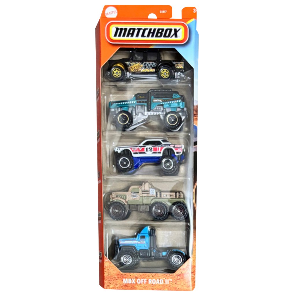 Matchbox: Off Road II. 5er-Set Kleinautos im Maßstab 1:64 - Mattel