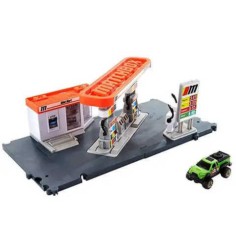 Matchbox: Action Drivers Tankstellen-Spielset - Mattel kép 2