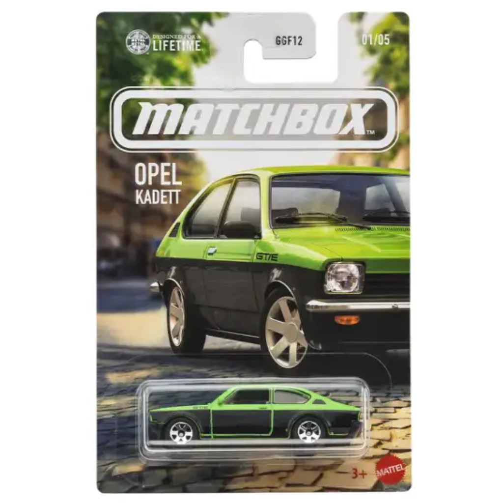 Matchbox ikonisches Opel Kadett-Spielzeugauto im Maßstab 1:64 – Mattel