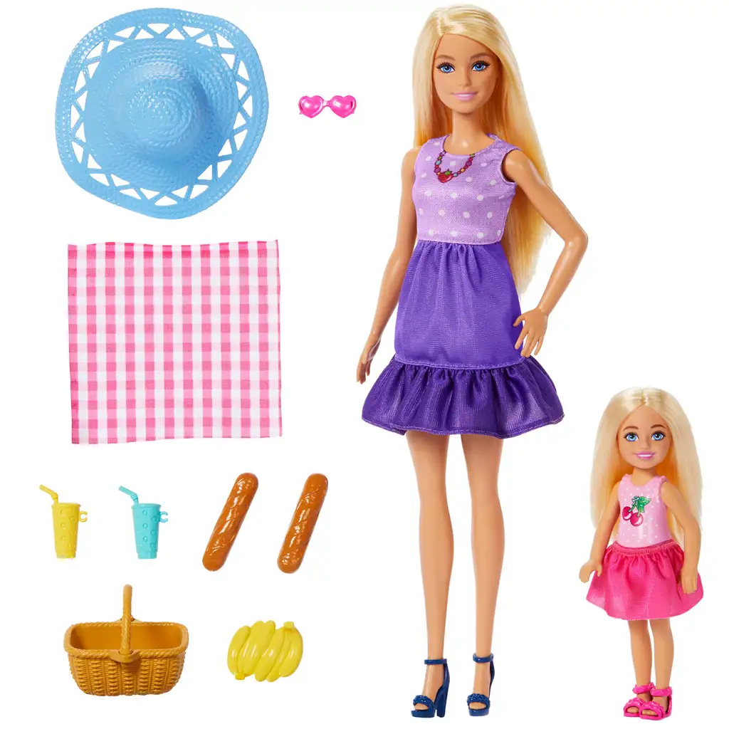 Barbie: Barbie und Chelsea Duo Picknick-Set - Mattel kép 2