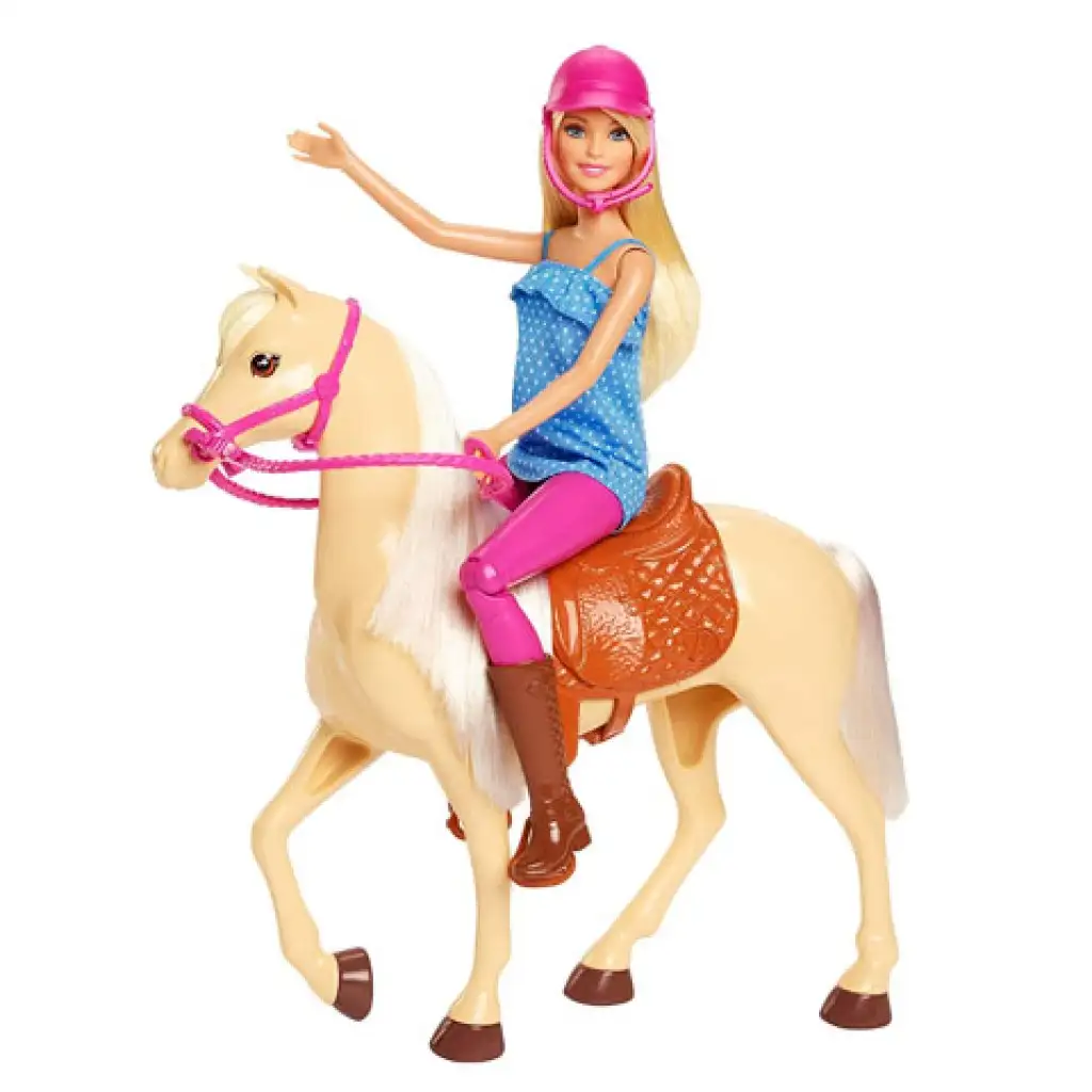 Barbie Reitset mit Puppe - Mattel kép 2