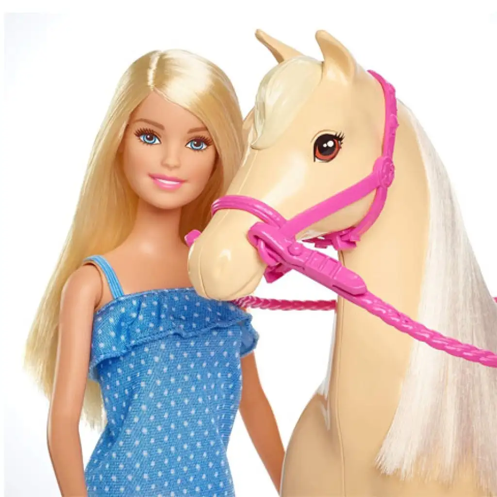 Barbie Reitset mit Puppe - Mattel kép 3