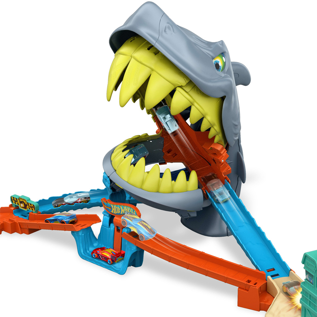 Hot Wheels: Haiangriff Rennbahn-Set mit Auto - Mattel kép 2