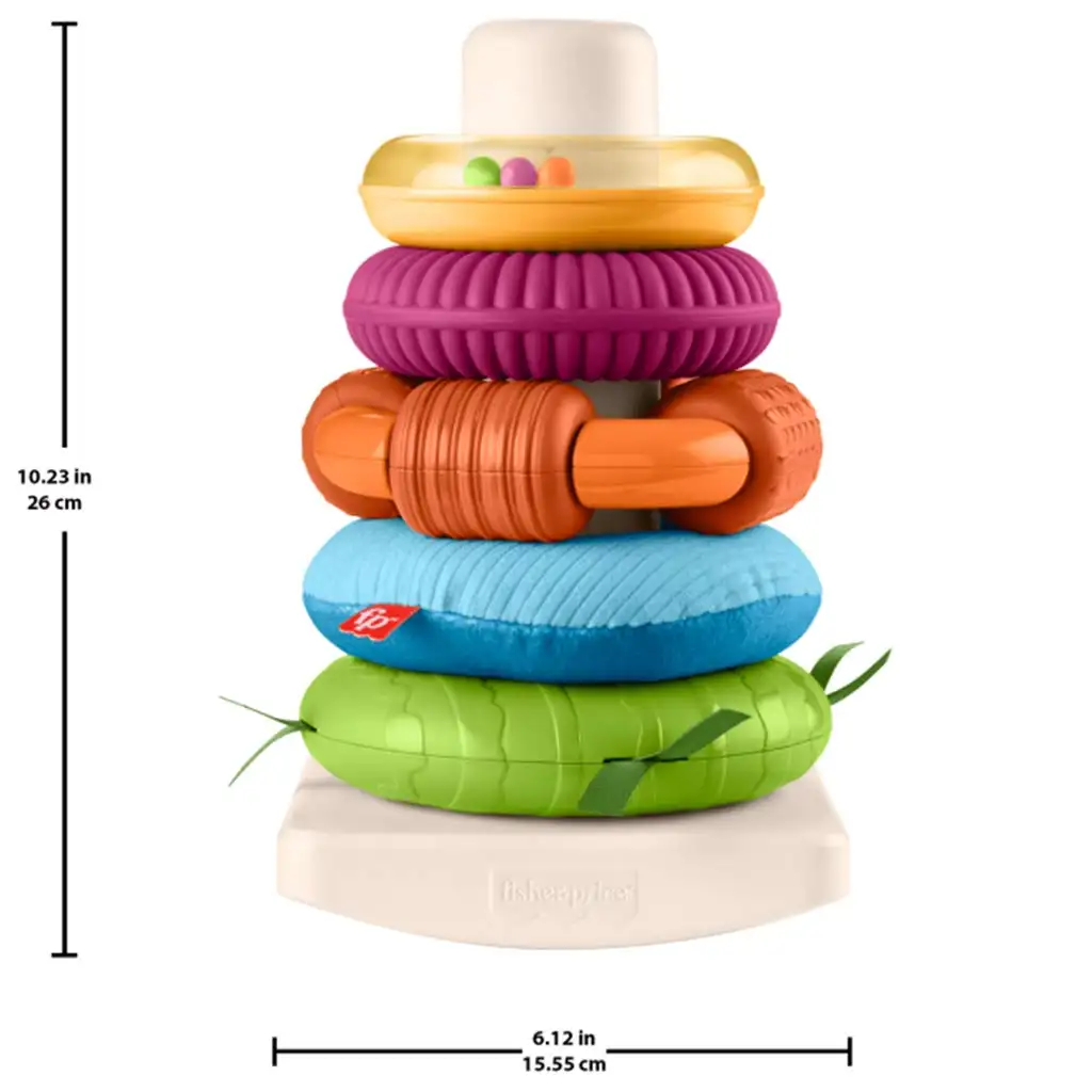 Fisher-Price: Sensory Rock-A-Stack™ Ringpyramide - Mattel kép 5