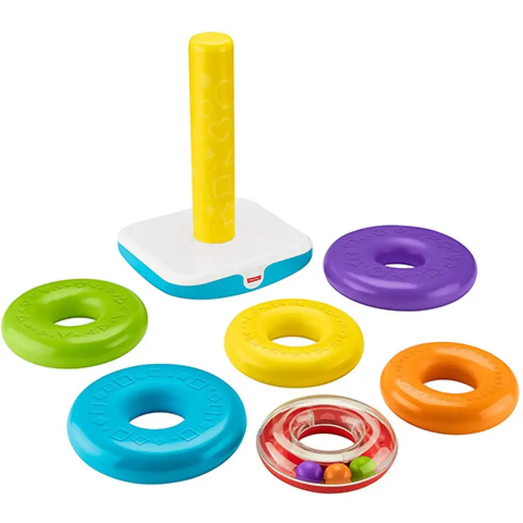 Fisher-Price: Riesen-Ringpyramide 27x40cm - Mattel kép 2