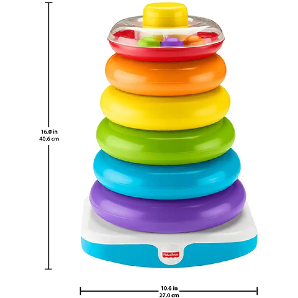 Fisher-Price: Riesen-Ringpyramide 27x40cm - Mattel kép 3