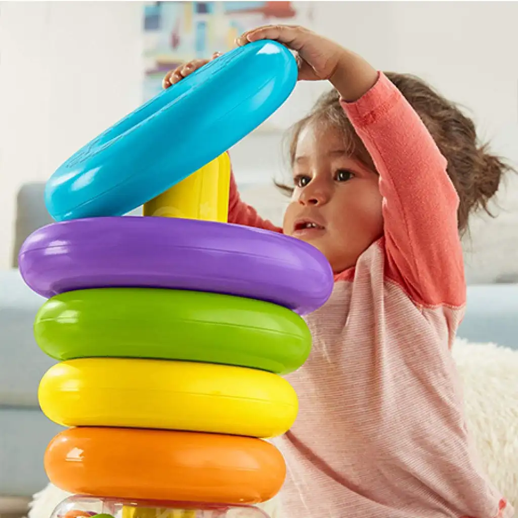 Fisher-Price: Riesen-Ringpyramide 27x40cm - Mattel kép 5