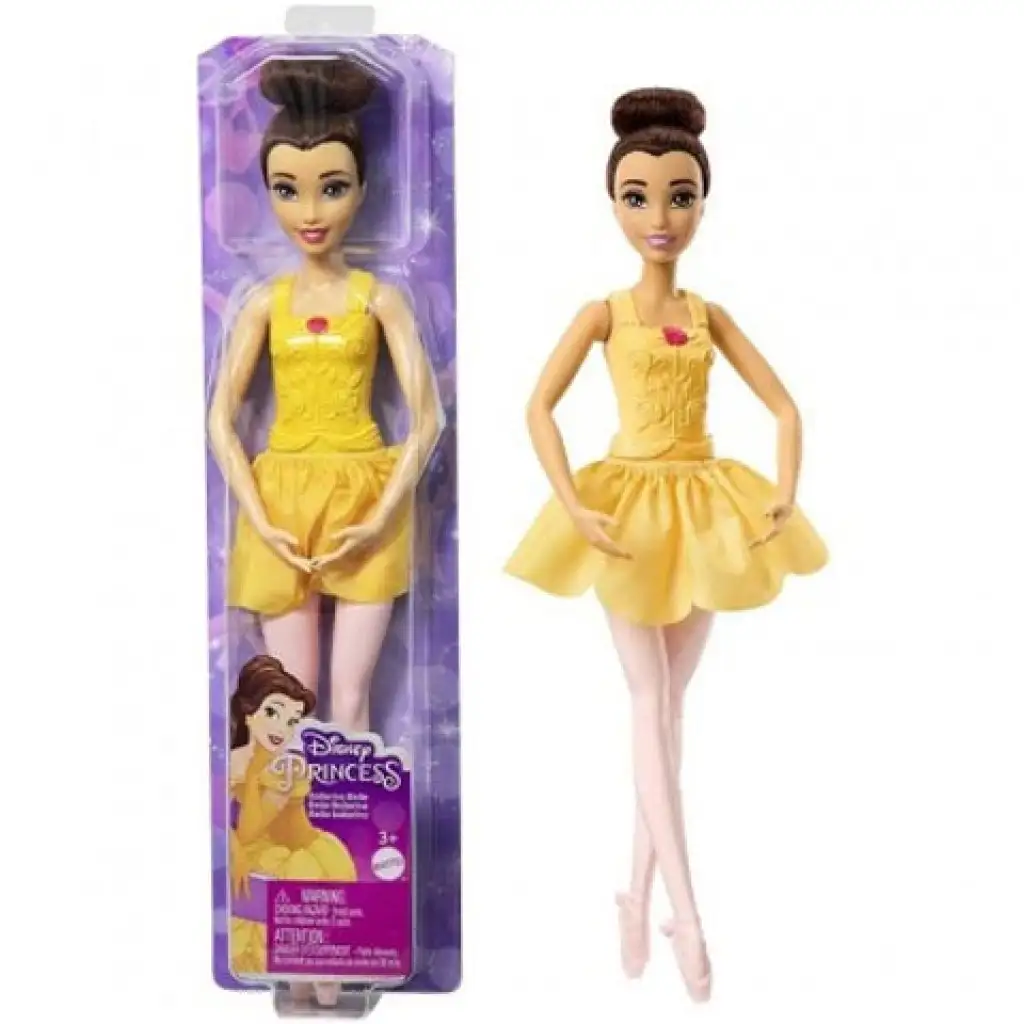 Disney Hercegnők: Balerina Belle hercegnő baba - Mattel kép 1