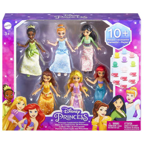 Disney Hercegnők: Mini hercegnő baba csomag 6db-os - Mattel kép 1